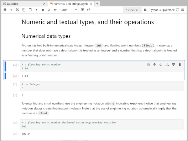 Jupyter notebook in command mode