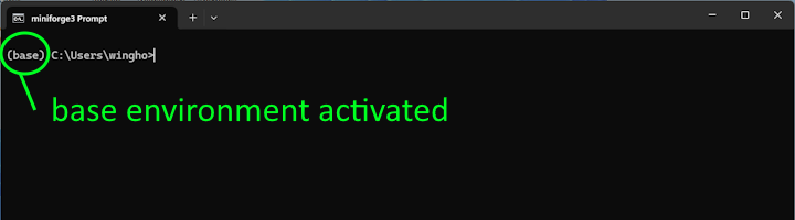 A mamba enabled terminal